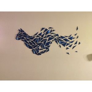 DGEmily Geometric Cat Wall Art | Large-Scale Wall Decor | Custom Sizes!!